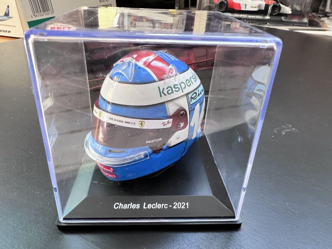 F1 フェラーリ　シャルルルクレール.2021年モナコGPミニヘルメット
