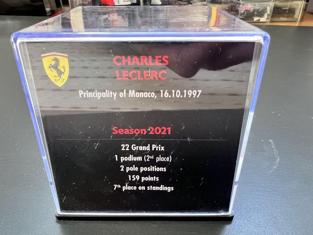 F1 フェラーリ　シャルルルクレール.2021年モナコGPミニヘルメット