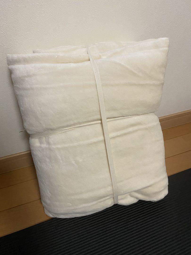 無印良品 あったか綿 毛布 D ダブルサイズ アイボリー 180×200cm