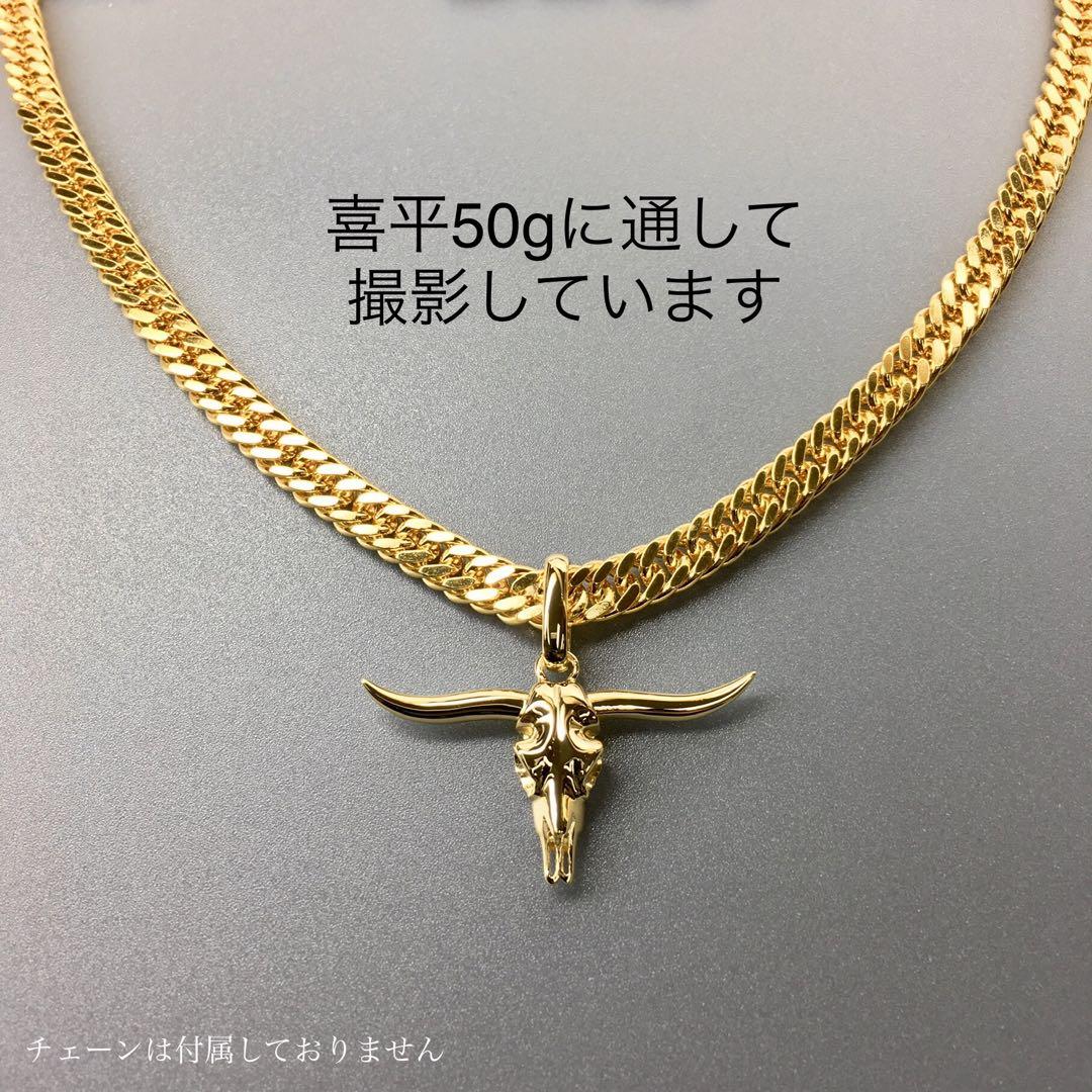 K18 バファロースカル ネックレス 18金 地金物 画像11