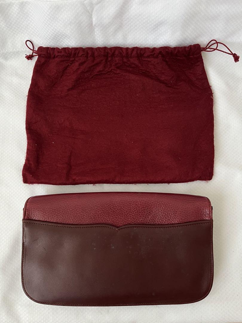 Cartier カルティエ クラッチバッグ ボルドー