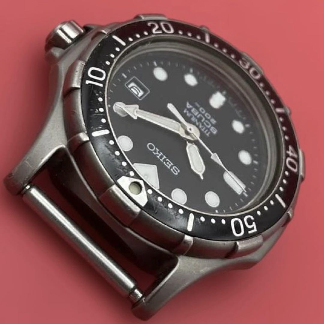 SEIKO チタン製ダイバーズウォッチ 7N35-6110 フェイスのみ