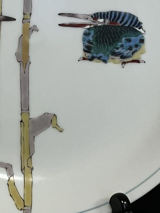 人気特価 人気作家 武腰潤 川蝉 カワセミ 飾皿 管理K290 絵皿 大皿 27.8cm AuDFk-m61460056802 SALE安い