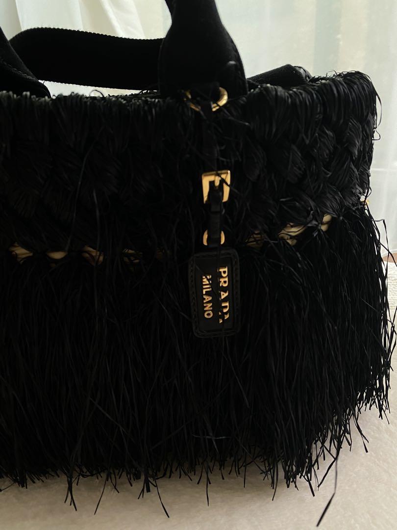 PRADA ブラック 貴重かごバッグ