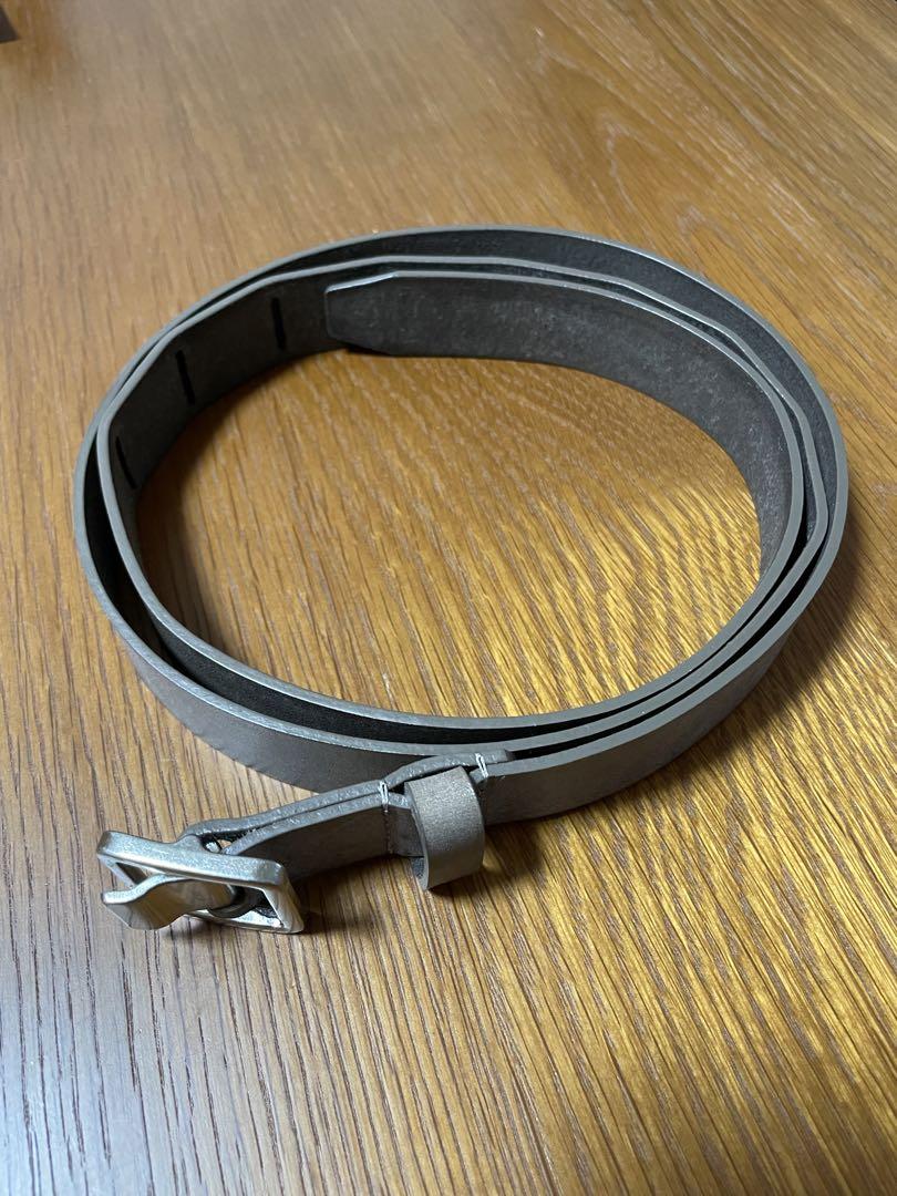 小物 yoke Narrow Leather Belt Future Present - YOKE | Narrow Leather Belt