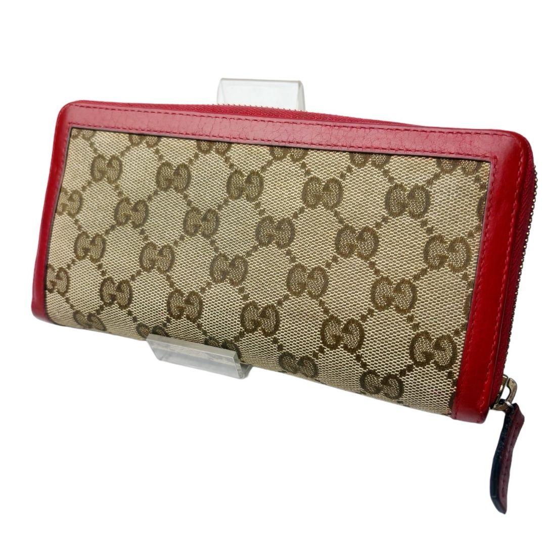 04 GUCCI 長財布 ラウンドファスナー バンブー GG柄 n3