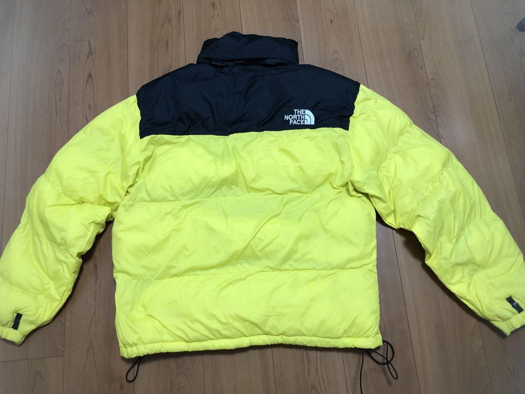 THE NORTH FACE ダウンジャケット L イエロー/ブラック - メルカリ