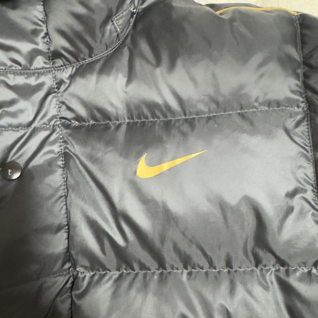 美品NIKEナイキ　フットボール　ダウンベンチコートロング丈　Mサイズ　ブラック