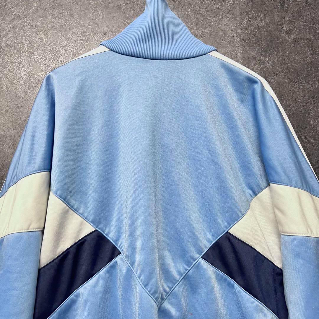 80s☆古着【アディダス】トラックジャケット トレフォイル ロゴ メンズXL程