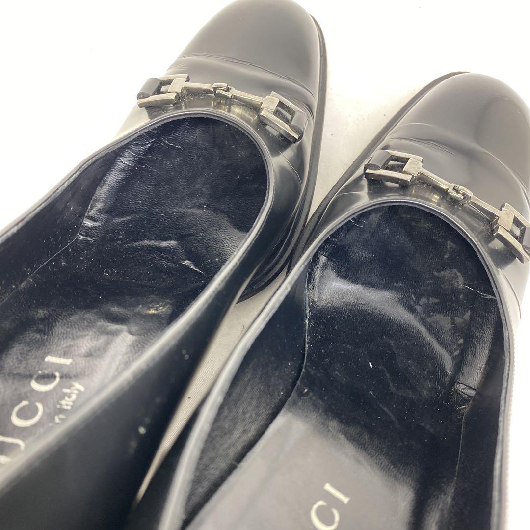 GUCCI サイズ表記「37 1/2C」23.5センチ ブラック ホースビット 靴 GUCCI サイズ表記「37 1/2C」23.5センチ ブラック ホースビット 靴
