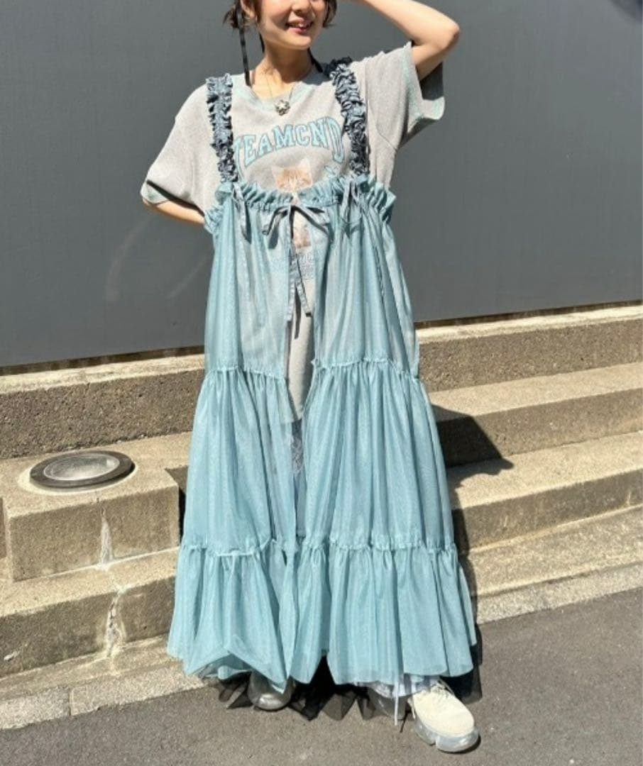 MISSING YOU SUSPENDER TULLE スカート SIZE Candy Stripper