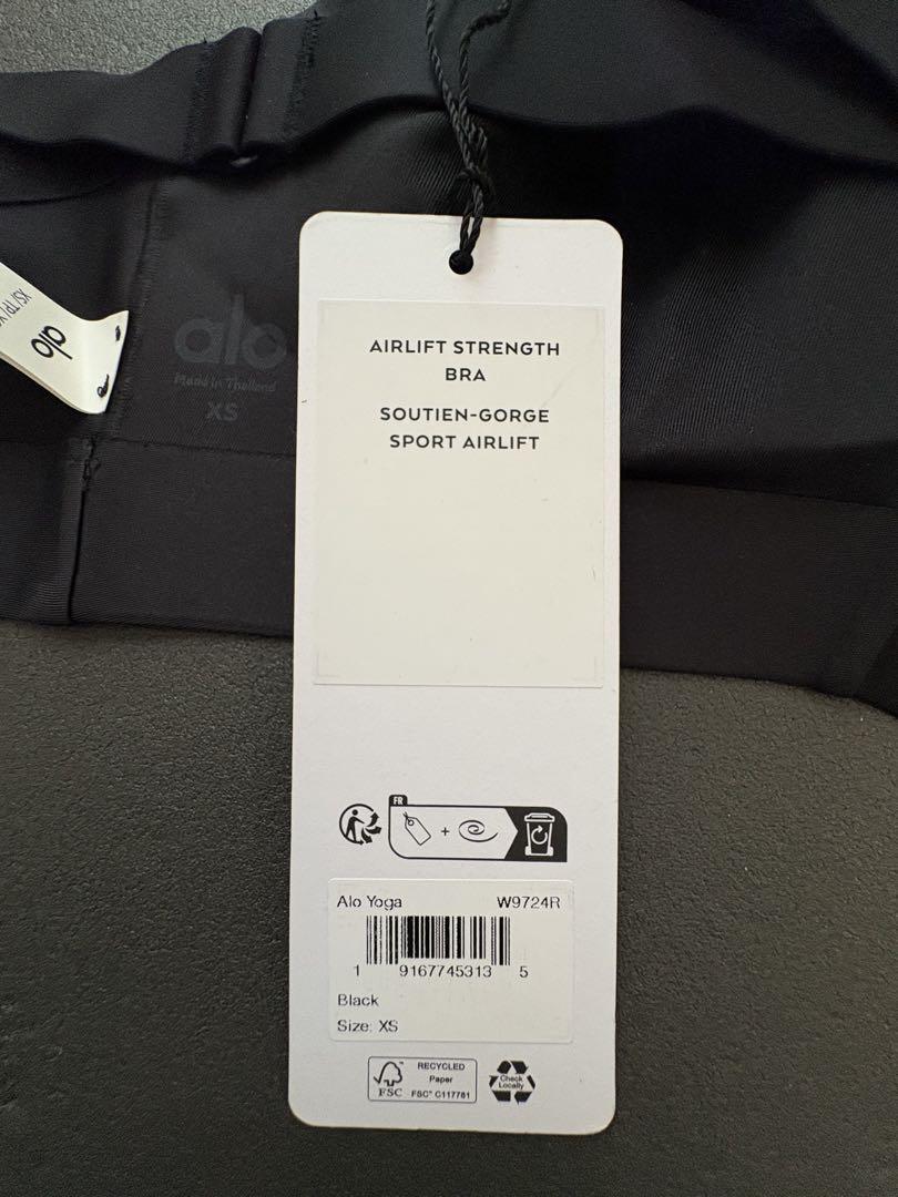新品未使用　alo Airlift Strength Bra XS ブラック