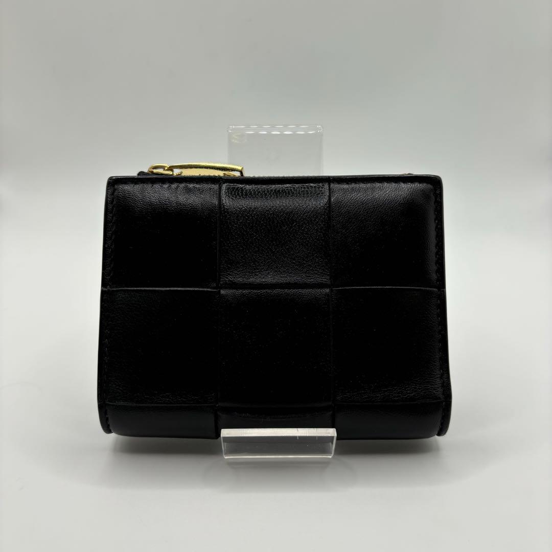 BOTTEGA VENETA 財布 2つ折り カセット 黒