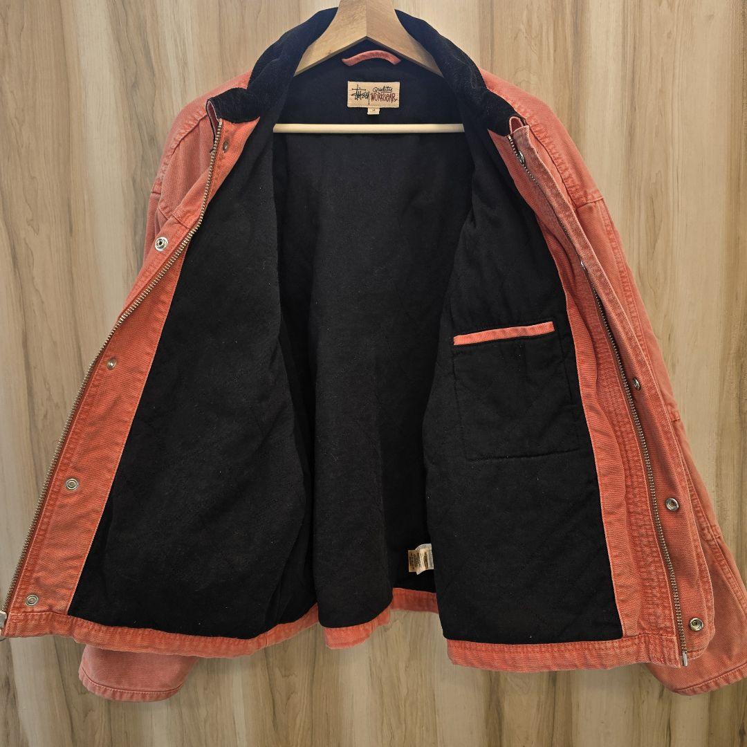 【最終値下】stussy washed canvas shop jacket M