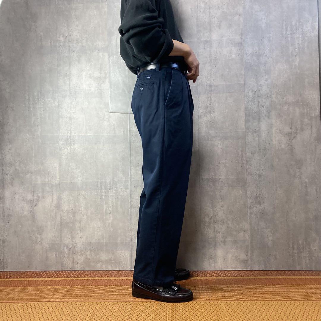 00s DOCKERSドッカーズツータックワイドチノパンツW34リーバイス