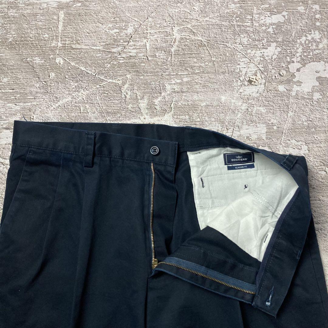 00s DOCKERSドッカーズツータックワイドチノパンツW34リーバイス