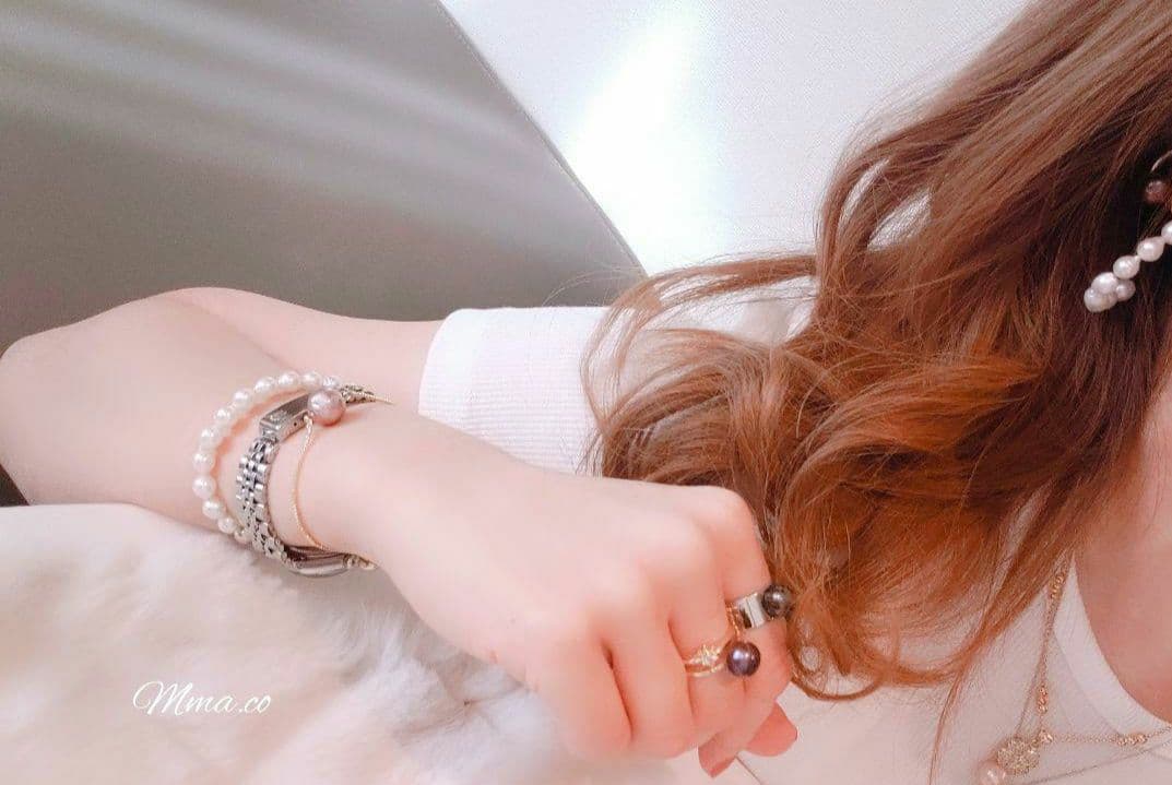 お客様用 南洋黒蝶真珠　ピーコックグリーン　ステンレスリング　K18