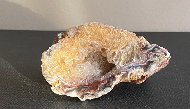 アゲート原石【ジオード】レース瑪瑙お洒落