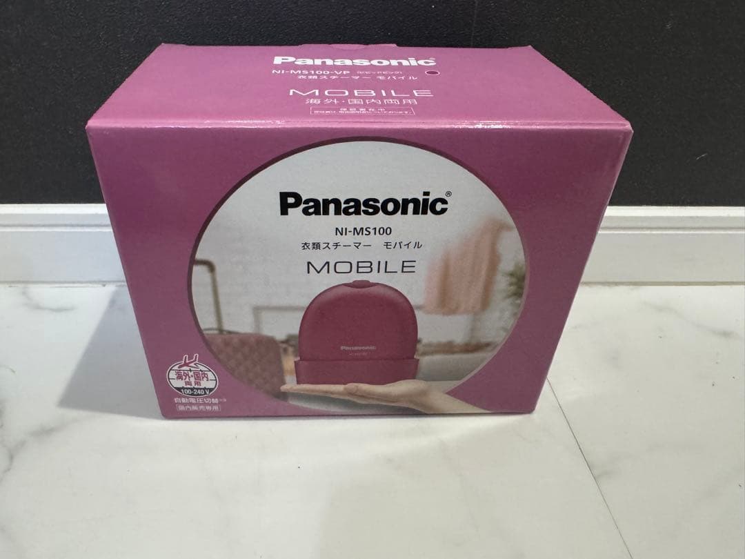 数回使用　Panasonic衣類スチーマー　NI-MS100-A 国内外両用