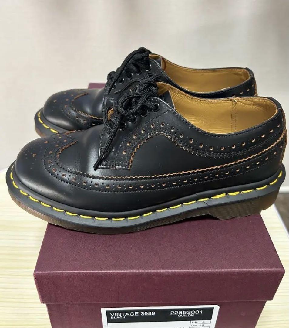 3989ウィングチップUK5 メイドインイングランド