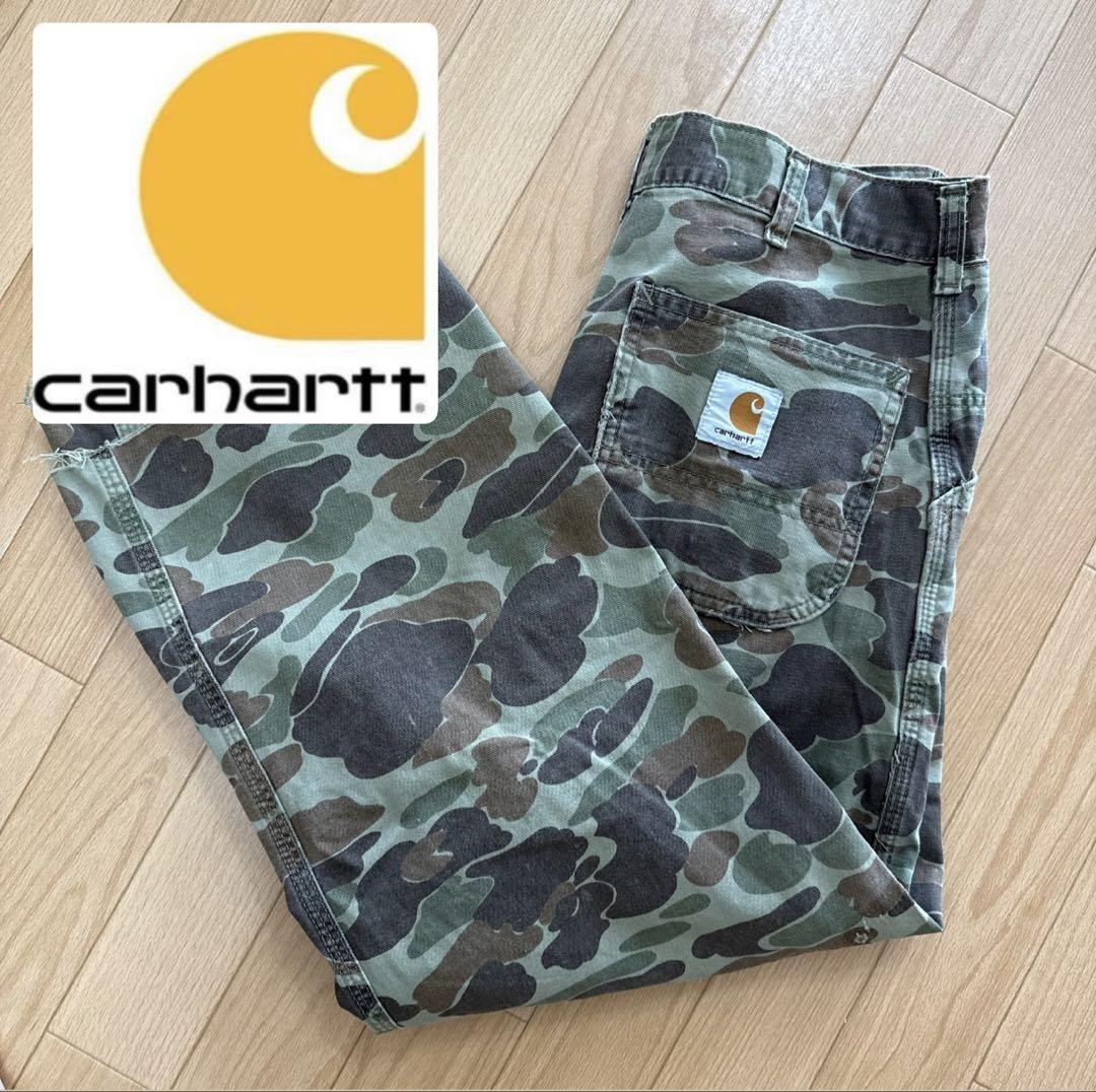 Carhartt ミリタリーパンツカモフラワークパンツ 古着ヴィンテージ