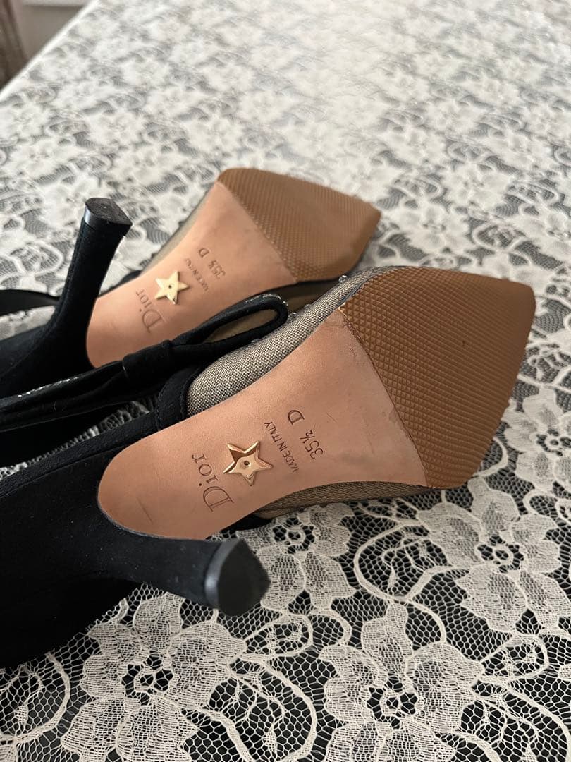 Dior ポインテッドトゥ スリングバック ハイヒール