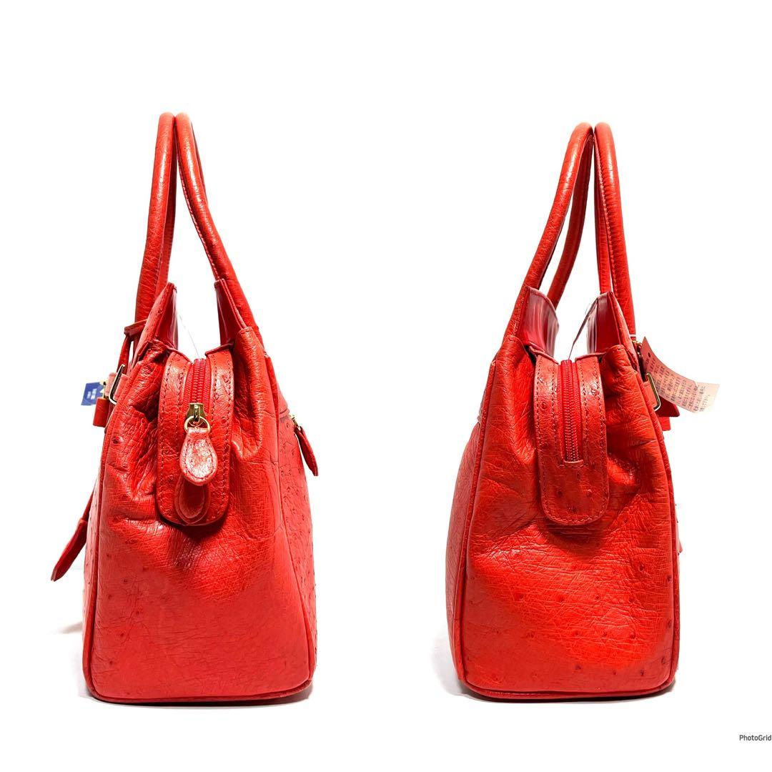 最大90％オフ／最終セール！ Ostrich leather オーストリッチ ハンドバッグ♥に近い 新作大登場！！