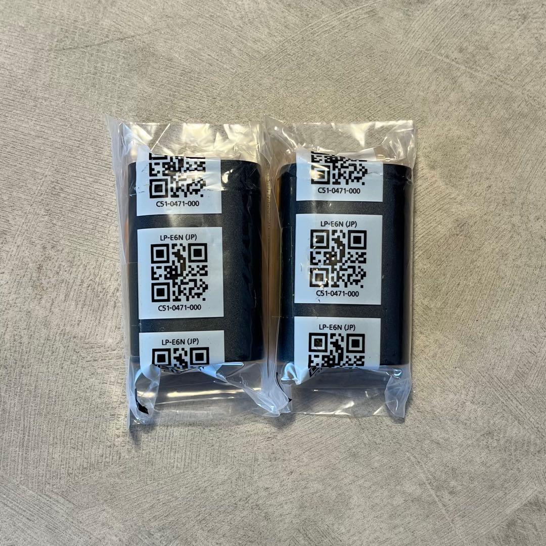 【新品・純正品】2個セット　LP-E6N　キヤノン　カメラバッテリー