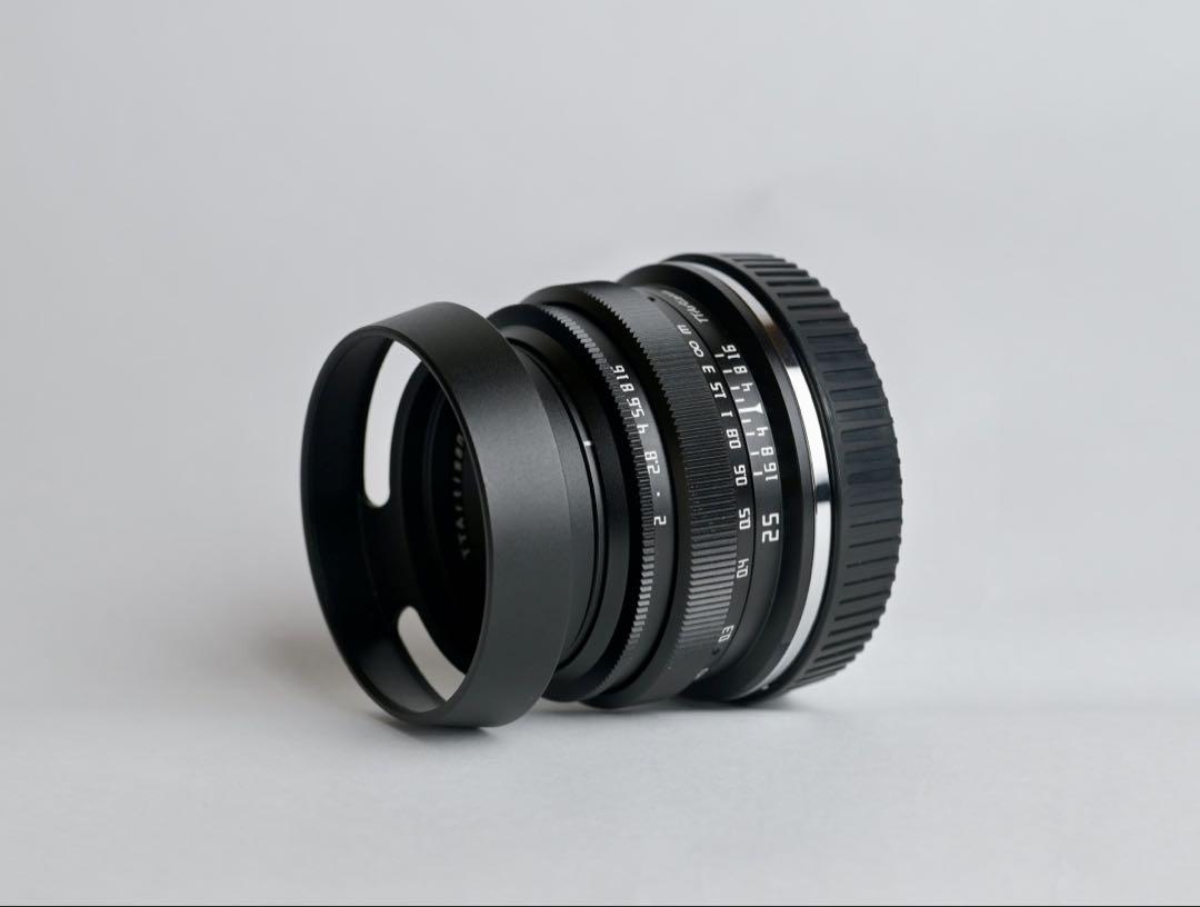 TTArtisan 25mm f/2 C Zマウント用 フード付き