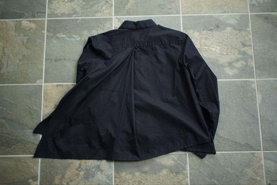 美品 noir kei ninomiya 変形 長袖 シャツ ブラック