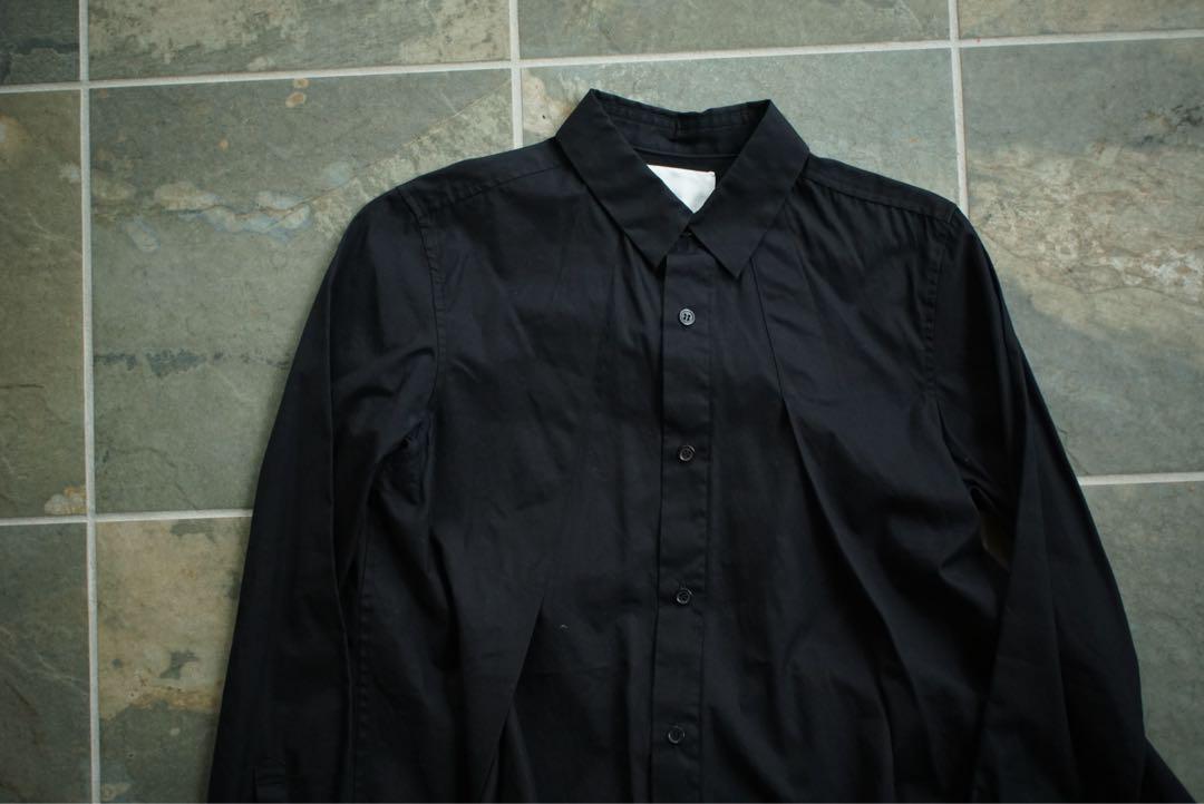 美品 noir kei ninomiya 変形 長袖 シャツ ブラック