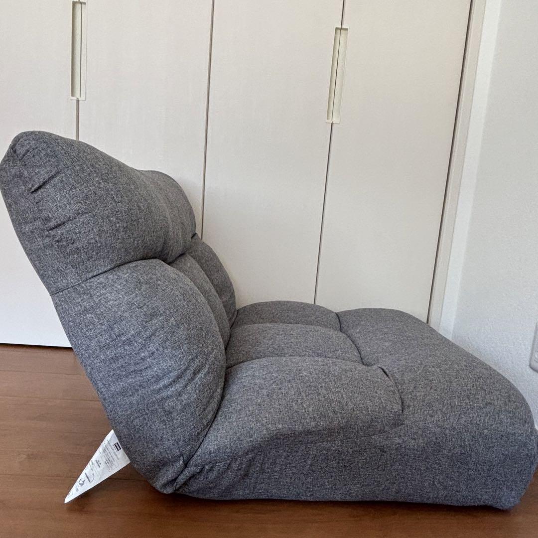 ニトリ　座椅子　ポケットコイル　ワイド　グレー　一人暮らし　家具