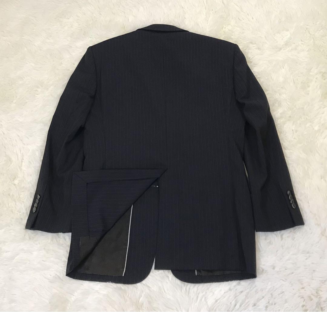 【美品】Theory セオリー　セットアップ　スーツ　ストライプ　ブラック