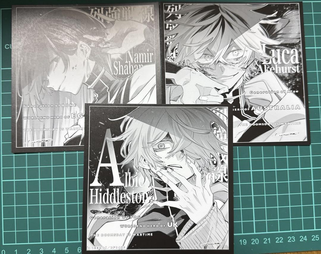 列強戦線 5巻発売記念フェア アニメイト 描き下ろし複製ミニ色紙