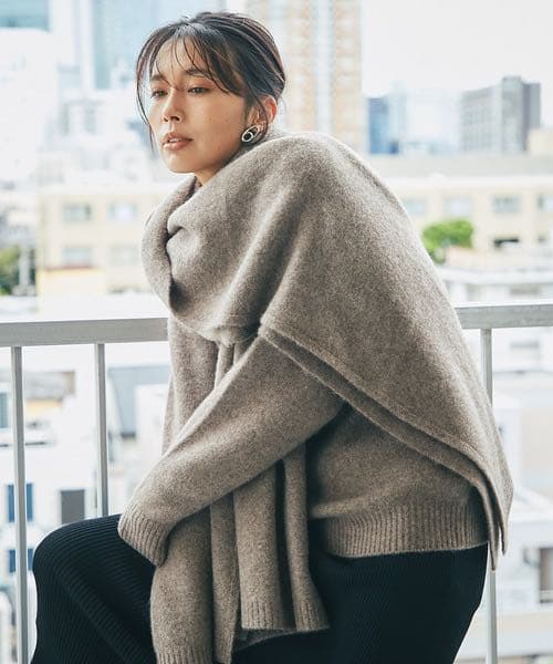 RIVE DROITE yak100ニットストール