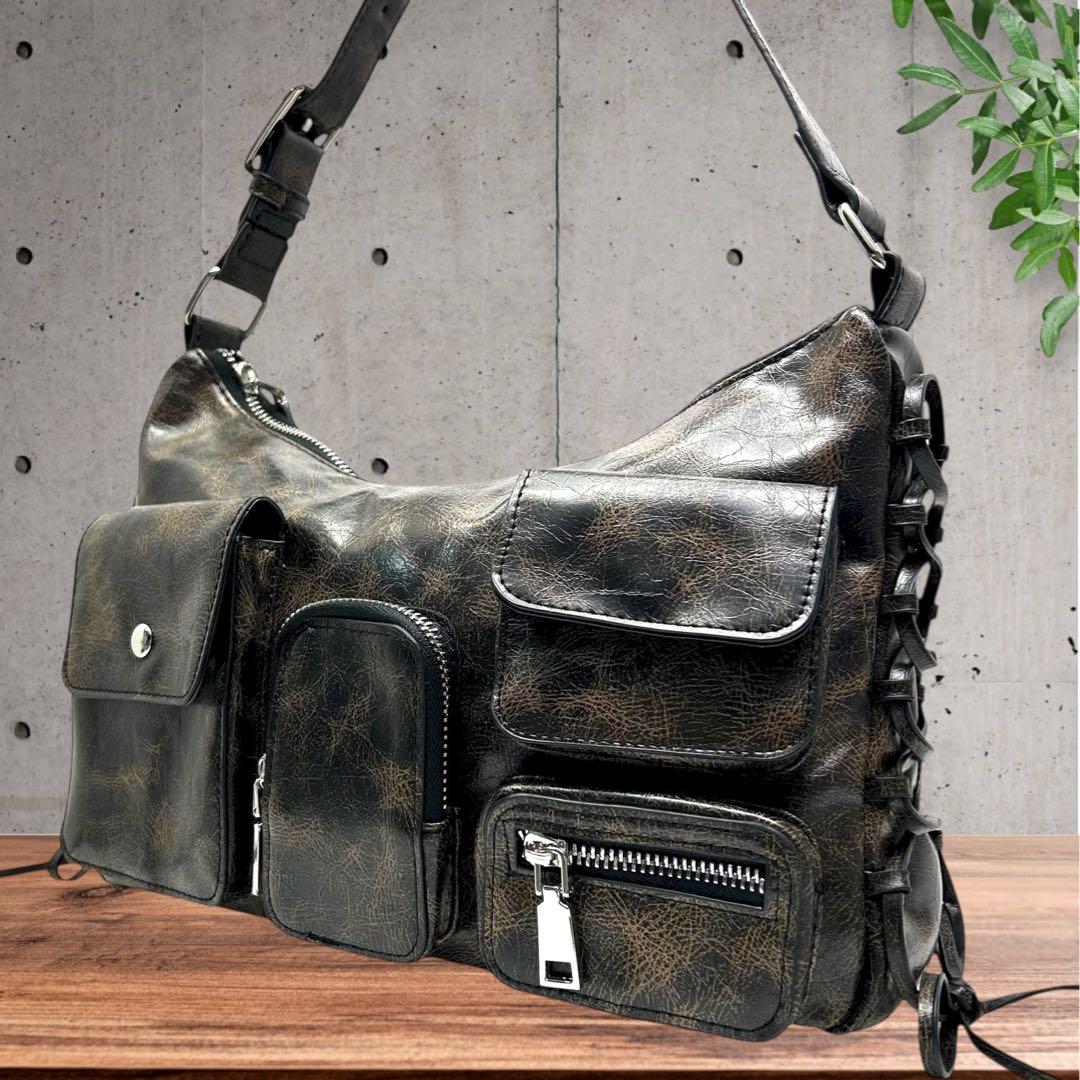 レイビームスRayBEAMS ワンショルダー レースアップ y2kRay BEAMS