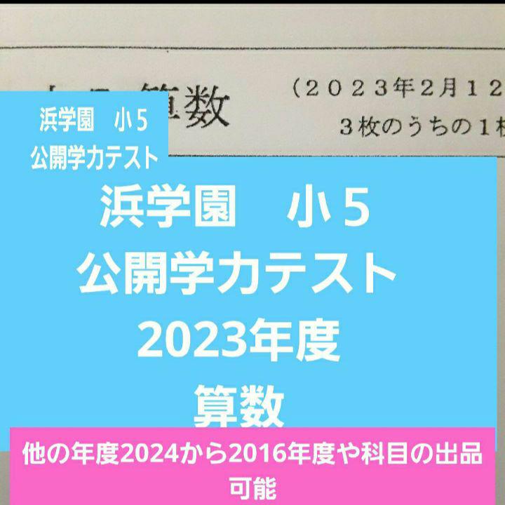 小５　浜学園　2023年&22年＆21年＆20年４科目公開学力テスト成績資料付き 浜学園 小5 成績資料付き 公開学力テスト 5年分 2023年度～ 4