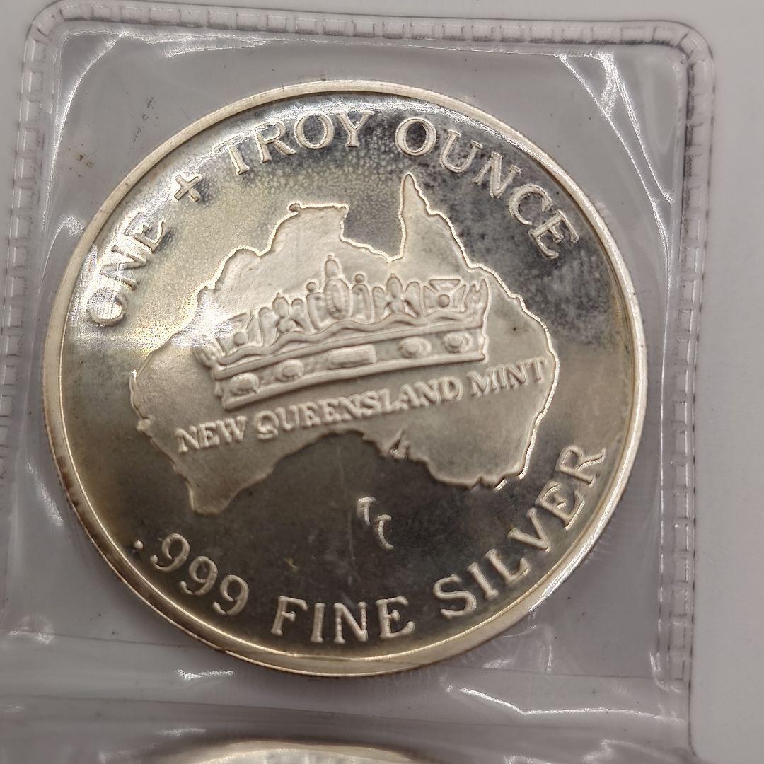 1トロイオンス 純銀 メダル コアラ 999刻印 銀貨 1oz c1609