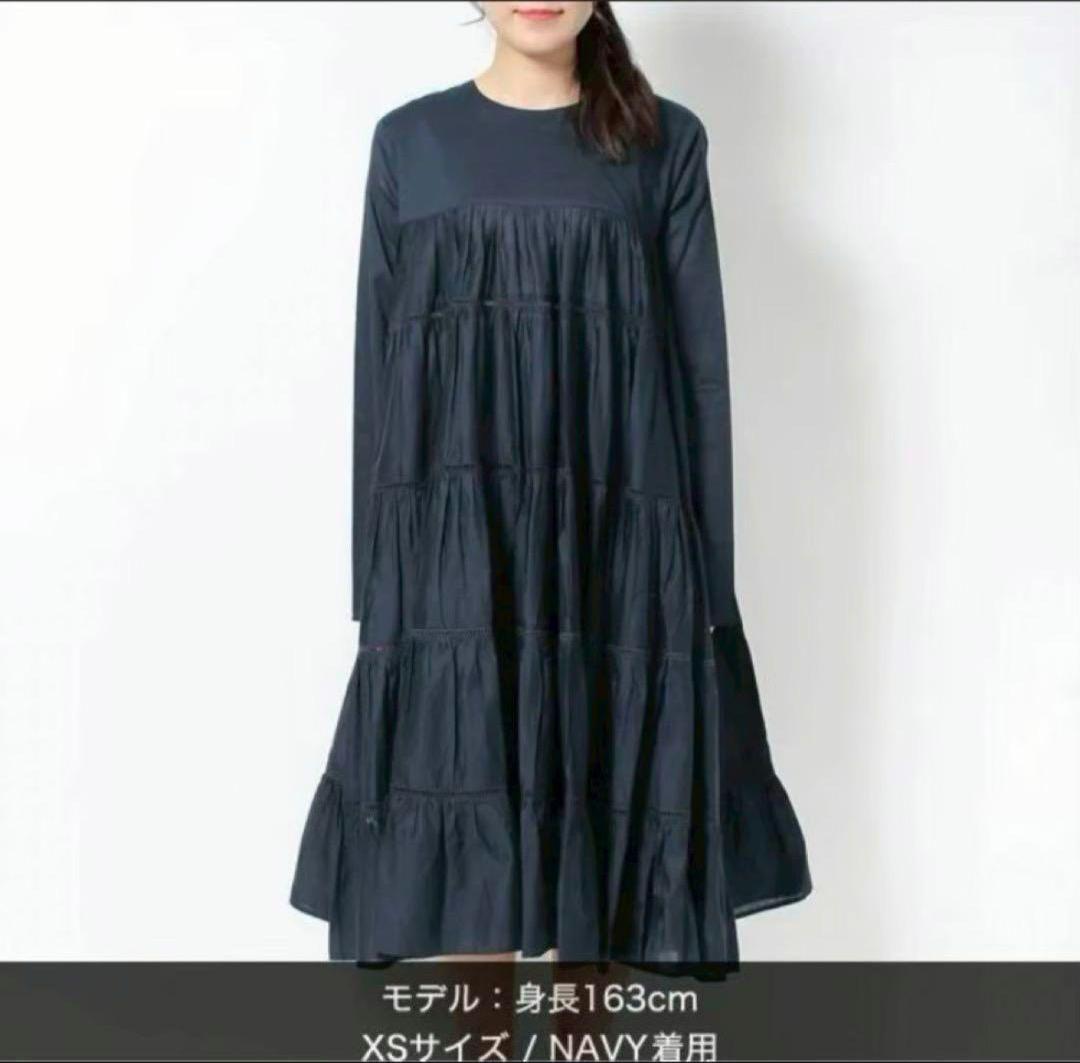 Merlette マーレット フリル フレア ワンピース Merlette マーレット フレアワンピース エッサオーイラ XS