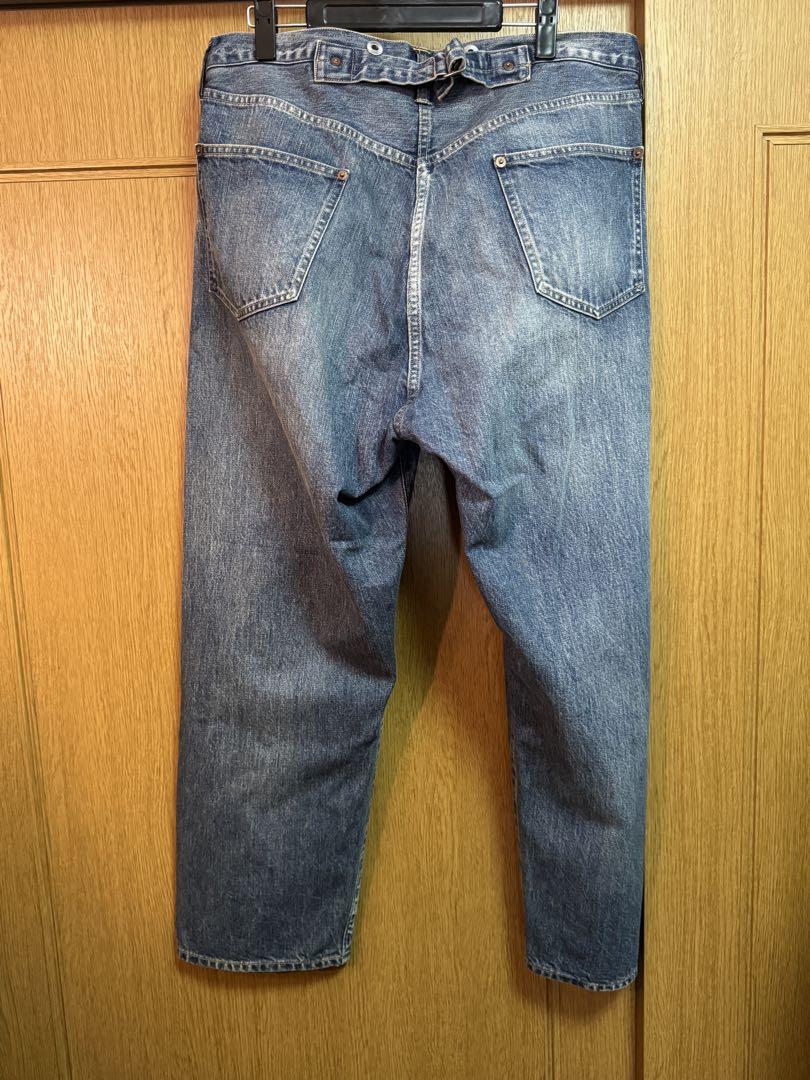 パンツ A.PRESSE No.22 Washed Wide Denim 34