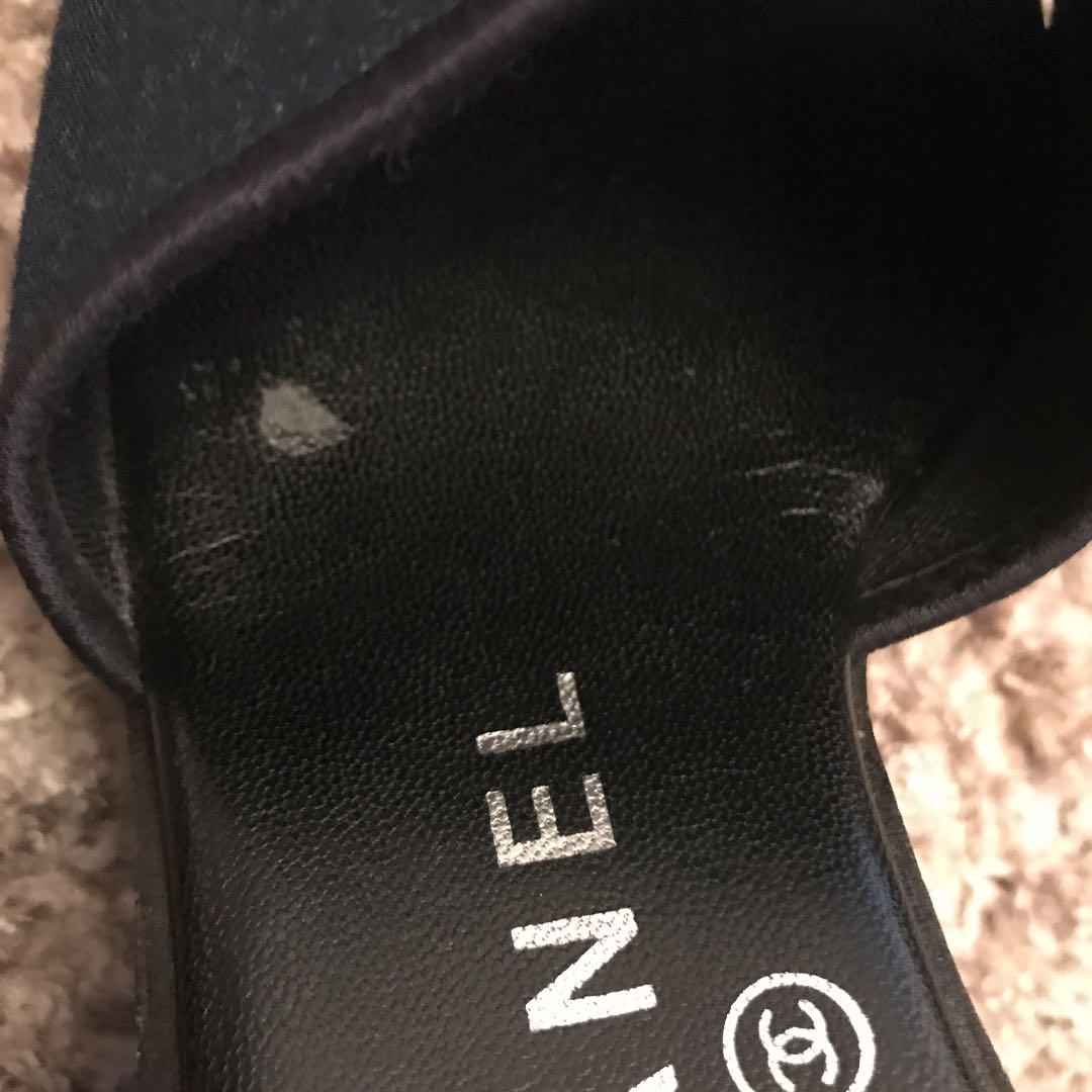 CHANELデニムサンダル