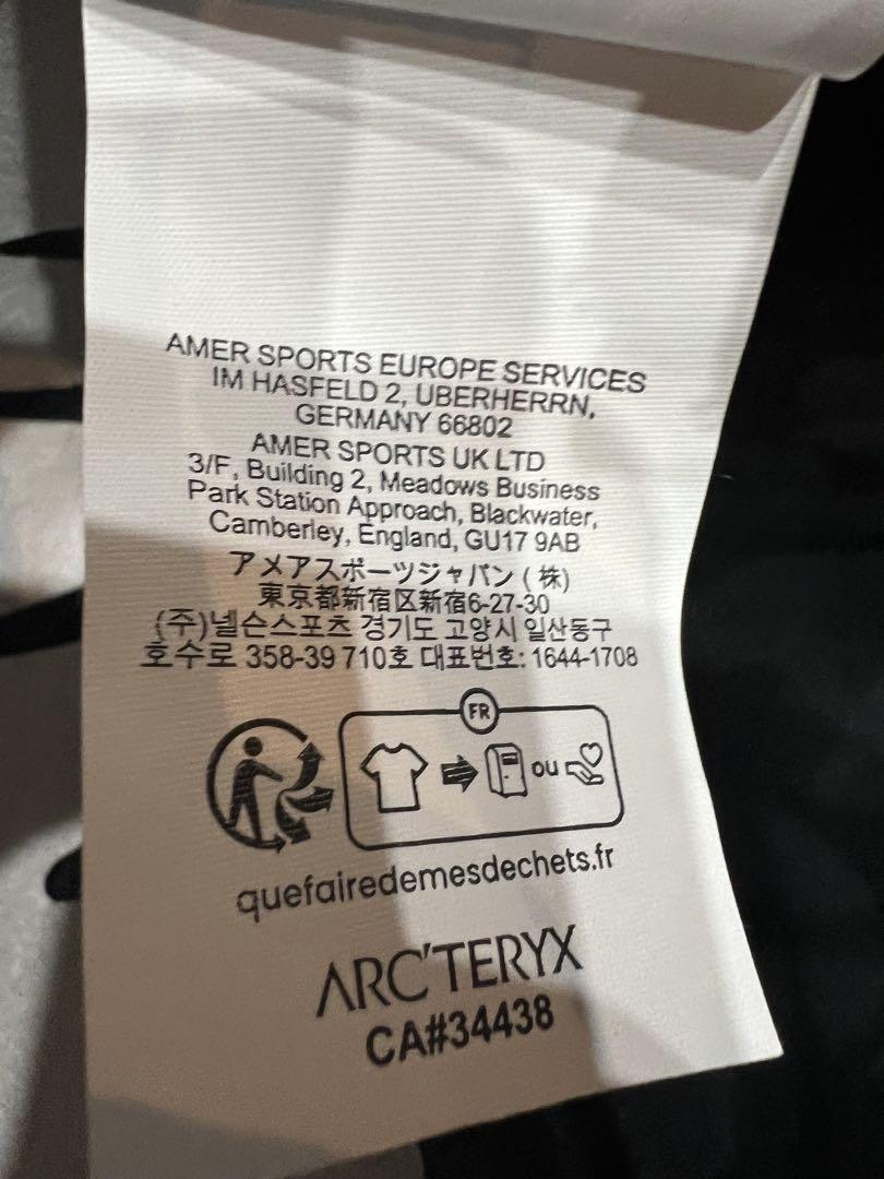 【試着のみ】アークテリクス スモールバードハット 黒