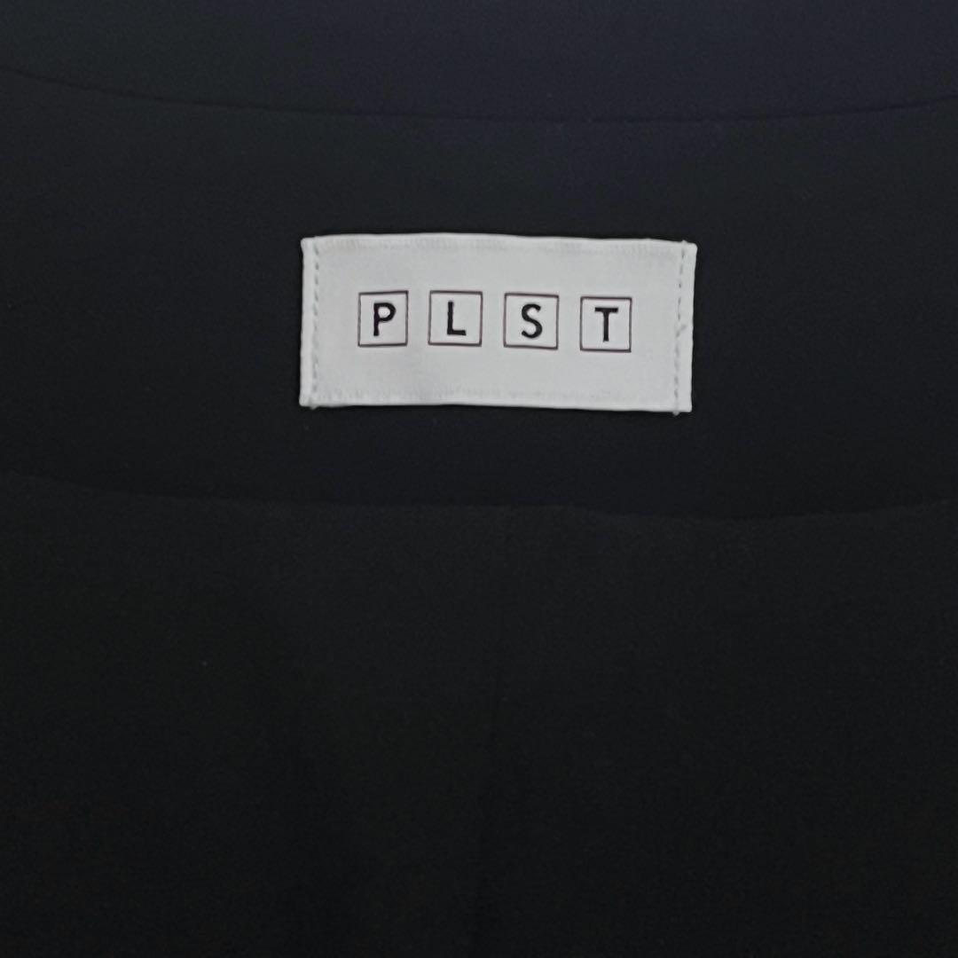 美品 洗える PLST プラステ トリアセブレンド カラーレスジャケット 黒