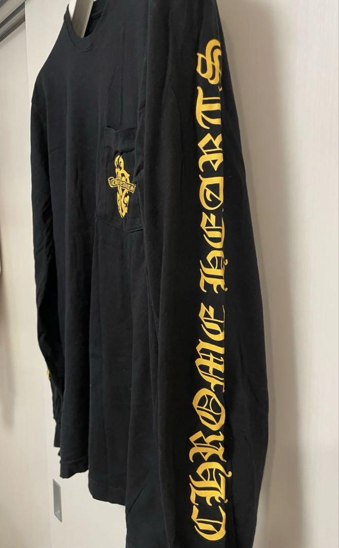 250vCHROME HEARTS ブラック長袖カットソー