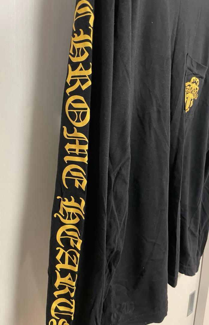 250vCHROME HEARTS ブラック長袖カットソー