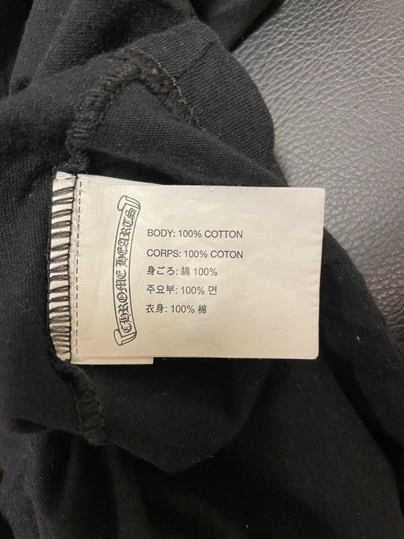 250vCHROME HEARTS ブラック長袖カットソー