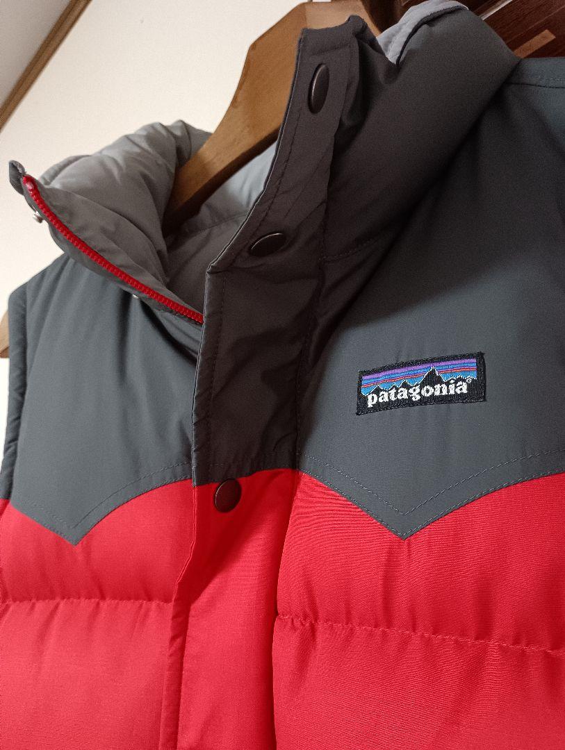 Patagonia ダウンベスト 赤・グレー スリングショット　美品