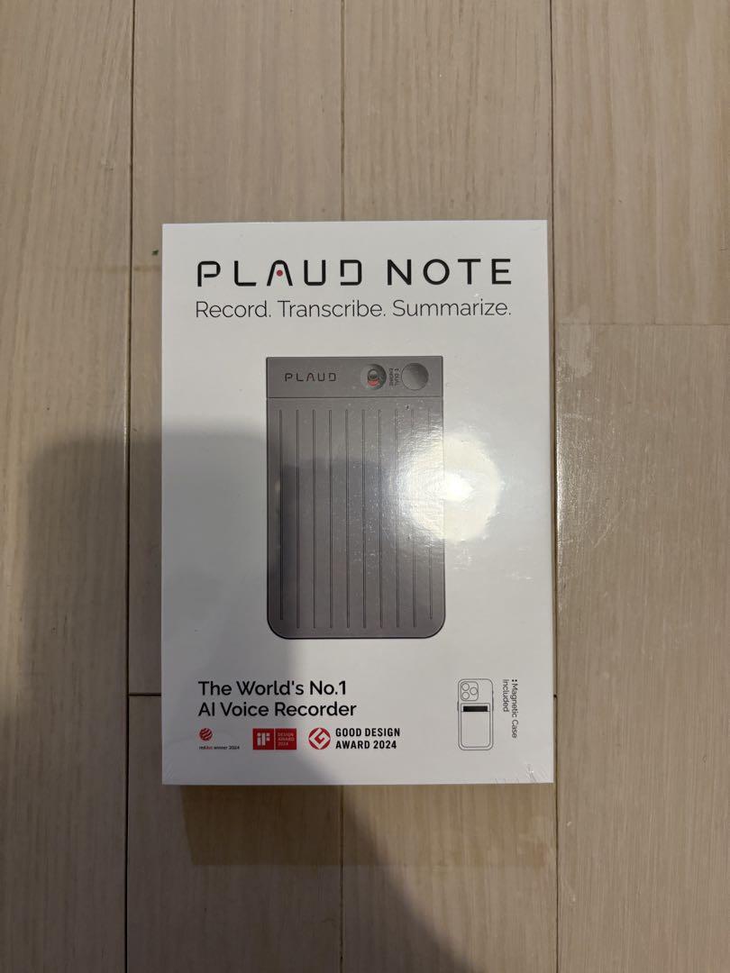 PLAUD NOTE AIボイスレコーダー　ブラック　　　 美品❗ Plaud Note AIボイスレコーダー 無料GPT-4o文字起こし＆要約機能込み