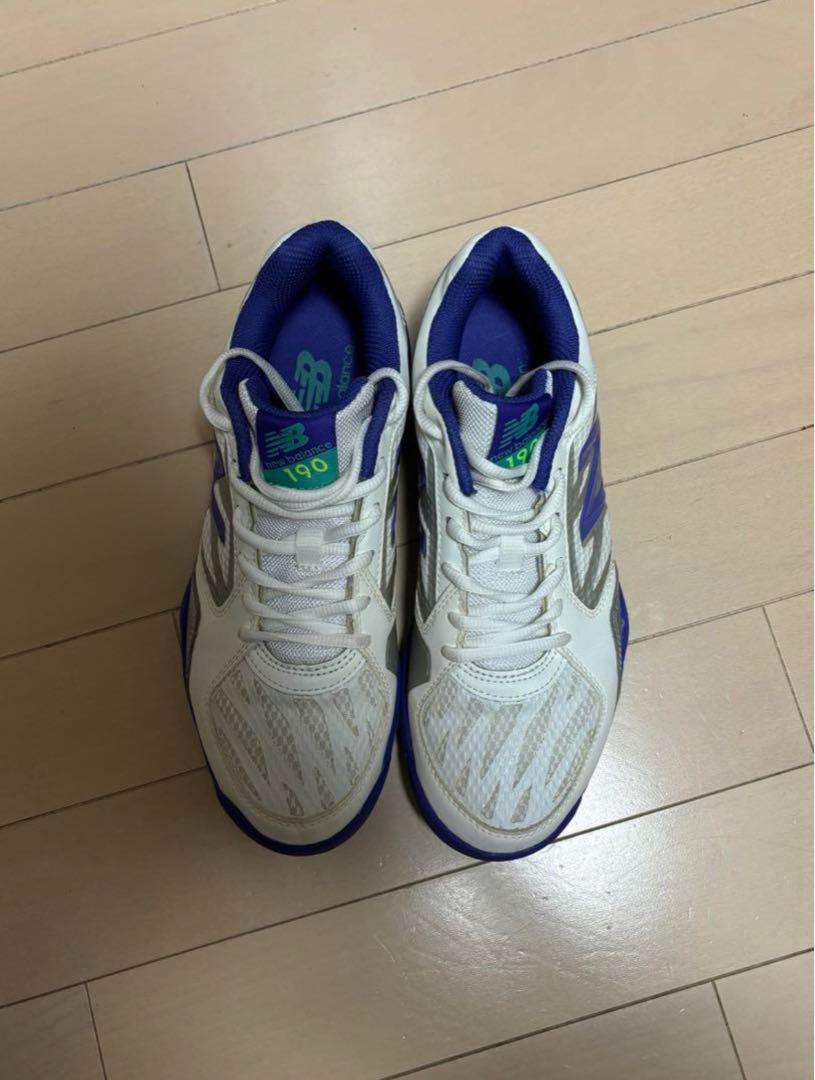 New Balance 女性 テニスシューズ ホワイトパープルグリーン25cm