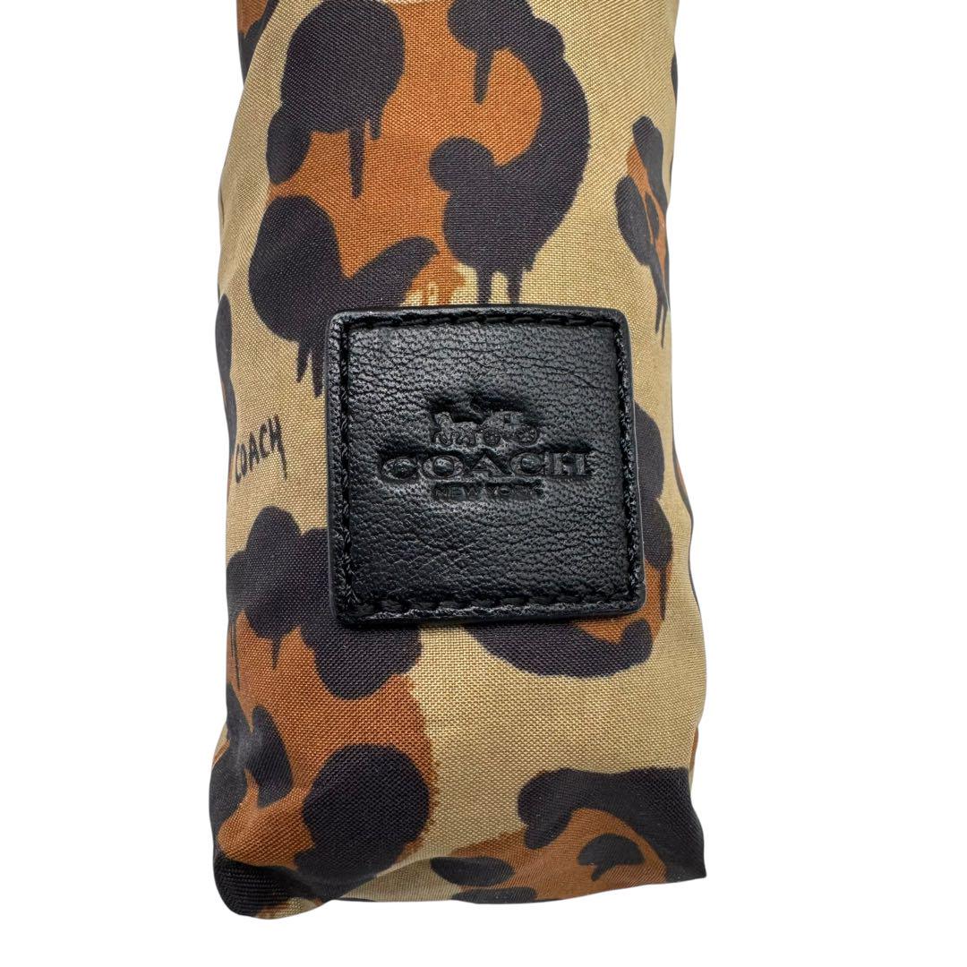 COACH コーチ　正規品　タグつき レオパード 柄折りたたみ傘 Amazon | コーチ カサ COACH アウトレット UVカット